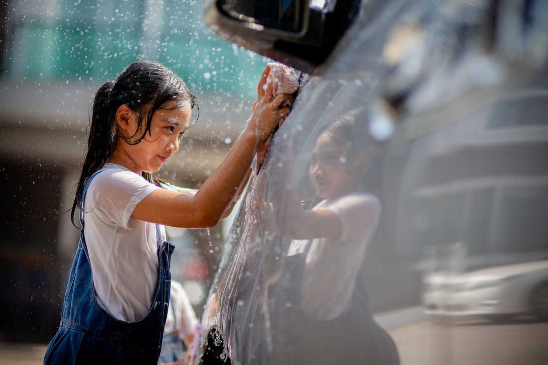 Voorkom krassen tijdens het wassen van je auto